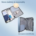 thumbnail image 5 of TydeCkare 28" Checked Luggage, ABS+PC Lightweight Hardshell Suitcase with TSA Lock & Spinner Silent Wheels,101L Capacity, Ice Blue, 5 of 8