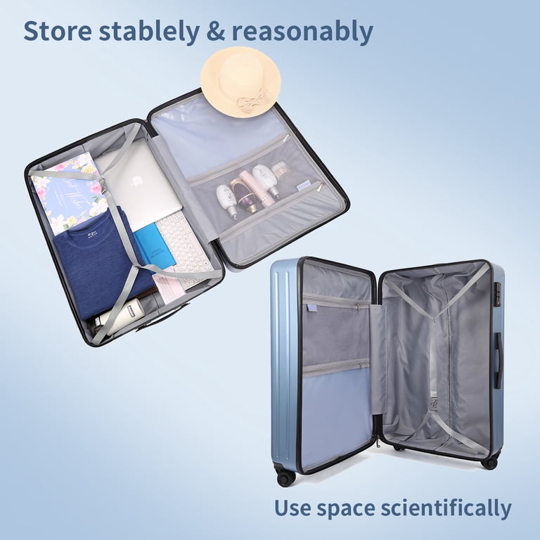 Blue Sky （3点セット） TydeCkare 3 Piece Luggage Sets (20/24/28) Hardshell ABS+PC