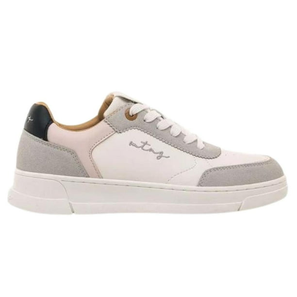 Tenis Mustang Slam Casual Mujer Gris 25.5