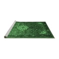 thumbnail image 2 of Ahgly Company Machine Washable Indoor Rectangle Persian Emerald Green Traditional Area Rugs, 8' x 12', 2 of 4