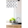 thumbnail image 3 of Ambesonne Blue and White Window Valance, Doodle Style Insects, 54" X 18", Dark Blue White, 3 of 3