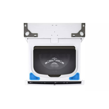 LG - SideKick 1.0 Cu. Ft. High-Efficiency Smart Top Load Pedestal Washer - White
