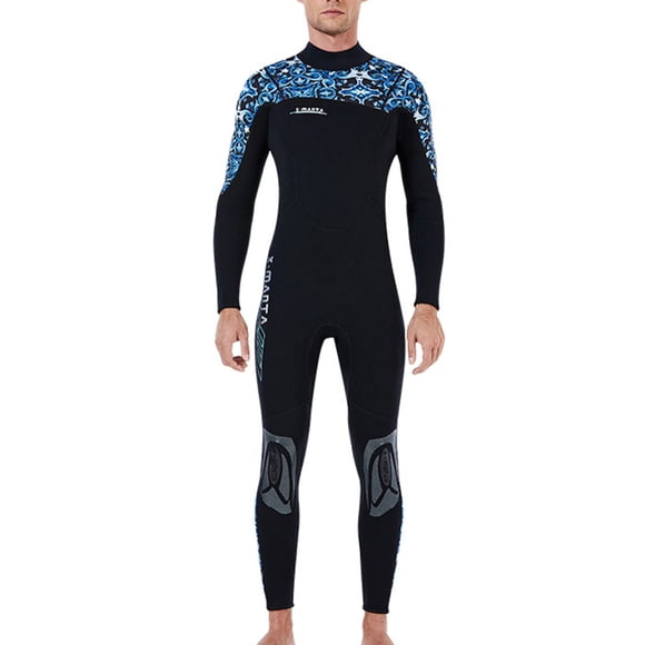 HETSUITS AISLAMIENTO PIEZA PROFESIONES PROFESIONES PROFESIONES Tela cómoda de tres capas engrosada Mantenga un traje de surf caliente azul XXL 3mm kenally OD017112-05