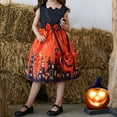 thumbnail image 4 of XXWXYD Girls 𝖵intage Princess Midi Dress with Bag, Halloween Pumpkin 𝐆host Dress 𝖥ancy 𝖯ar𝗍y Outfit 𝖢osplay for Kids Toddler Teens 2-13 Years Fall Festival, 4 of 6