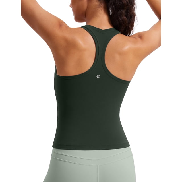 Camiseta CRZ YOGA Butterluxe sin copas para yoga verde S