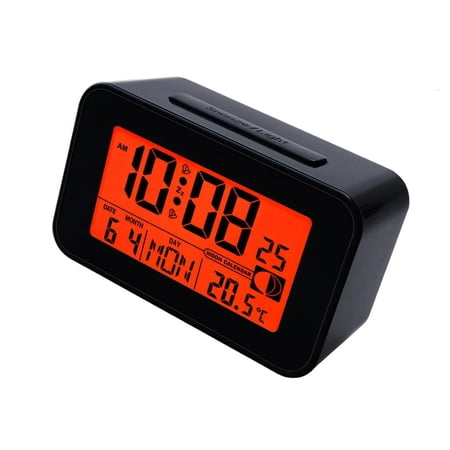 Oasiva LCD Digital Alarm Clock with Large Display Night Light Function Multiple Alarms - 52 ea 9 d