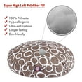 thumbnail image 2 of Majestic Pet Fusion Round Dog Bed Cotton Twill Removable Cover Mocha Medium 36 x 36 x 5, 2 of 5