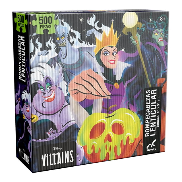 Rompecabezas Disney Lenticular Villanos 500 piezas