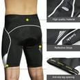 thumbnail image 5 of Santic Cycling Shorts Padded for Mens Bicycle Riding Pants Bike Shorts Cycle Tights White 3XL, 5 of 7