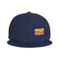 thumbnail image 3 of DouZhe Flat Brim Cap Snapback Hat, Romantic Welcome Sign Prints Adjustable Blue Adult Baseball Cap, 3 of 6