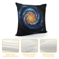 thumbnail image 4 of Chilfamy Spiral Galaxy Stars Pillow Covers for Couch Sofa Indoor Outdoor Zipper Closure Throw Pillow Cover 1PC 22x22in, 4 of 5