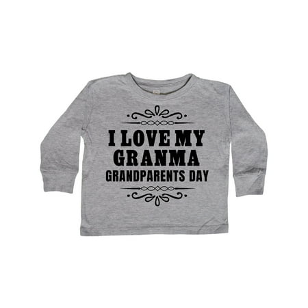 

Inktastic Grandparents Day I Love My Granma Gift Toddler Boy or Toddler Girl Long Sleeve T-Shirt