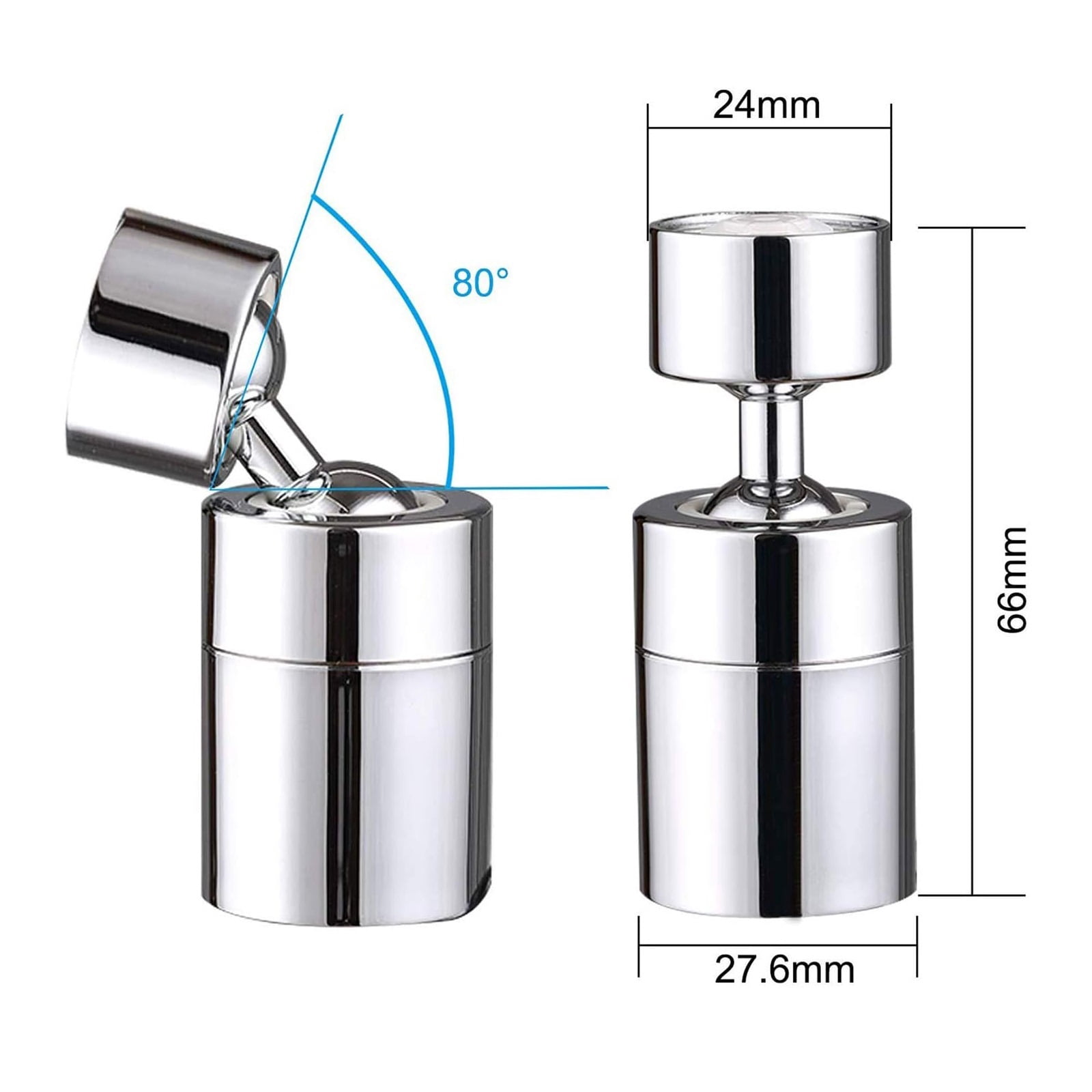 Faucet Aerator Kitchen water filter Sprayer adjustble big angle Kitchen Sink accessories Dual Brass Swivel Ball Tap Convenient ,Easy to Use