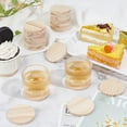 thumbnail image 4 of 30Pcs Wooden Drink Coasters Cup Mats Pot Mats with 60Pcs Round Self Adhesive Foam Feet Bumpers Absorbent Flat Round Coasters for Coffee Table Heat Resistant Tabletop Protection 5x0.5cm BurlyWood, 4 of 6