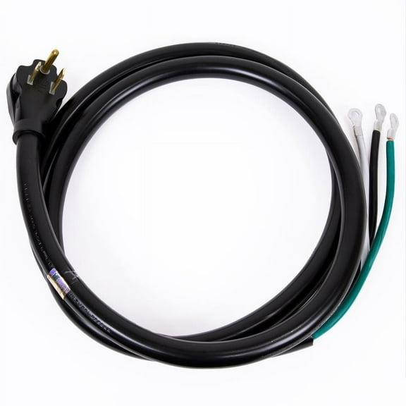 Dr Infrared Heater DR-PS102, 15 Feet 50A Power Cord with NEMA 6-50P Plug Open End with Eyelet 6-2 Gauge UL listed, Black