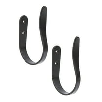 Kenney Modern Decorative Holdback Set for Curtains and Drapes, Dark Brown, Set of 2