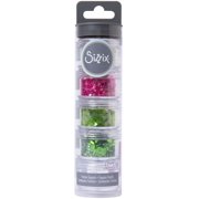 Sizzix Christmas Fir Tree Sequins & Beads in 5 Pots with Festive Embellishments