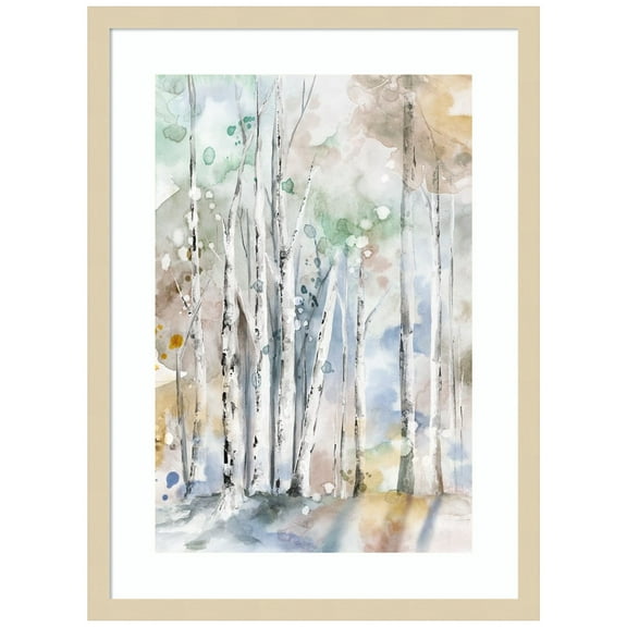 Amanti Art Speckles of Light through Trees Wood Framed Wall Art Print