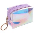 thumbnail image 1 of Coofit Coin Purse Short Holographic Zipper Closure Coin Pouch Coin Wallet Makeup Pouch, 1 of 7