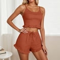 thumbnail image 2 of Aihuaihua Women's Satin Pajama Set Back Strappy Camisole And Shorts Sleepwear Loungewear Nightwear, 2 of 5