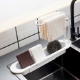 thumbnail image 1 of unbranded 1Ud Soporte Blancode Fregadero Telescópico Ajustable Para Utensilios De Cocina, 1 of 7