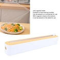 thumbnail image 3 of Refillable Plastic Wrap Dispenser With Cutter, Multi Purpose Cling Film Dispenser, PP Material, Adjustable Size For Kitchen Storage Organization, 3 of 8