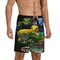 thumbnail image 2 of Sikiie Colorful Viper Snake Mens Pajama Shorts, Lounge Pant, Men's shorts，Sleep Pj Shorts for Men-Large, 2 of 6