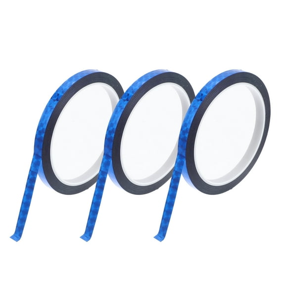 Unique Bargains Pinstripe Tape 164.04ft x 0.31" Car Stripes Pinstripe Decals for Car, Motorcycle and Boat, Racing Stripes DIY Stickers Laser Blue 3 Pcs