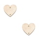 thumbnail image 1 of Bewildely Paquete de 100 rebanadas de Adornos colgantes Regalos colgantes pulidos Corazón en blanco Recorte de natural Hecho a mano para el corazón 30 mm 2Conjunto, 1 of 6