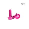 thumbnail image 3 of sweethay Tornillo de soporte para botella de agua de bicicleta de aleación de aluminio, 2 piezas, tornillos anodizados hexagonales de Color Bombillas para automóviles Rosado, 3 of 6