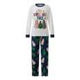 thumbnail image 2 of RUINIXCW Family Christmas Pajamas Matching Set Xmas Outfit Holiday Jammies Letters Tree Long Sleeve Tops Pants Sleepwear for Adult Kids Toddler Baby, 2 of 10