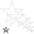 thumbnail image 2 of PRETXORVE 6 Pcs Étoiles Pochoirs de Couture en Acrylique, 2 of 6