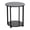 Black Oak, variant on Household Essentials 2-Tier Round Low Side Table, Faux Gray Slate