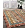 thumbnail image 2 of Ahgly Company Indoor Rectangle Abstract Chestnut Red Oriental Area Rugs, 8' x 12', 2 of 6