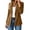 Coffee, variant on SuTry Women's Blazer Jacket Notched Lapel One Button Long Sleeve Patch Pockets Relaxed Fit Suede Texture Casual Office Workwear Daily Commute Outerwear