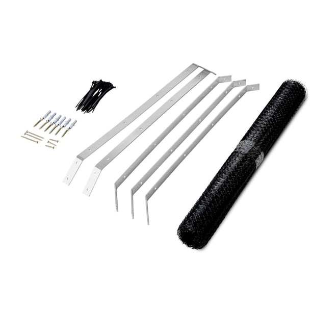 Valla para gatos, barrera exterior, red para ciervos, ligera, práctica, fácil de instalar, versátil, reutilizable, barrera antiescalada. 10 metros