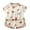 Beige, variant on WRKEKC Summer Outfits for Girls, Baby Girl Outfits, Children's Short Sleeve Set Baby's Summer T-shirt Two-piece Set Sports and Casual Clothes