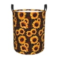 thumbnail image 6 of Lsque Red Black Plaid Sunflower pattern Laundry Hamper Basket, Tall Woven Rope Hamper Basket for Clothes, Lightweight Storage Basket, Collapsible Waterproof-Small, 6 of 8