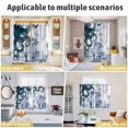 thumbnail image 5 of Nautical Blue Octopus Kitchen Curtains Window Panels, Coastal Ocean Summer Boat Insulated Window Treatment Curtain, Grommet Curtains for Bedroom/Living Room/Bathroom, 2 Piece 42"Wx63"L, 5 of 8