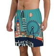 thumbnail image 2 of Logiee Let's go Travel Print Mens Swim Trunks Quick Dry Board Shorts,Breathable Hawaii Beach Shorts Swimwear Bathing Suits-Medium, 2 of 6