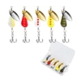 thumbnail image 1 of Klon 5 Of Rotating Sequined Double Hook Hard Metal Jerkbait Metal, 1 of 5