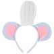 thumbnail image 1 of FELTECHELECTR Diadema con orejas de ratón gris y gorro de chef blanco, ideal como disfraz de ratón para fiestas de cumpleaños, ideal para niños y niñas., 1 of 6