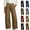 Coffee, variant on Wide Leg Sweatpants Women Elastic High Waisted with Pockets Casual Travel Work Pants Brown S