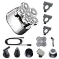 thumbnail image 2 of Afeitadora de los hombres IPX6 Impermeable LED Pantalla LED Pantalla de barba Trimmer de afeitar Máquina de afeitar Detalleable Clipper con protector Tipo multifuncional Monstrate CE001690-02B, 2 of 7