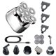 thumbnail image 2 of Afeitadora de los hombres IPX6 Impermeable LED Pantalla LED Pantalla de barba Trimmer de afeitar Máquina de afeitar Detalleable Clipper con protector Tipo multifuncional Inevent CE001690-02B, 2 of 7