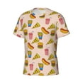 thumbnail image 3 of Rocae Hamburger Pizza Coke for Men's Moisture-Wicking Crew Tee - T-Shirt for Sports, Outdoor Activities, and Casual WearMedium, 3 of 9