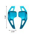 thumbnail image 2 of Xotic Tech Steering Wheel Paddle Shifter Cover Trim, CNC Aluminum Alloy, Compatible With BMW 2 3 4 X1 X2 X3 X4 X5 X6 Series,F22 F23 F30 F31 F33 F34 F36 F32 F15 F16 F25 F26 F48 F39 (Blue), 2 of 9