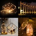 thumbnail image 4 of Guirnalda de luces LED de alambre de cobre para decoración del hogar, bodas, exteriores, Navidad, 12 V CC, 10 m, 20 m, 50 m, 4 of 5