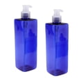 thumbnail image 2 of Paquete de 2 16 onzas de acondicionador de champú de plástico duradero vacío recargable Bomba clara shamjiam Dispensador de botellas de champú vacío, 2 of 6