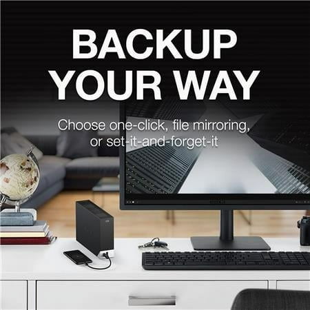 Seagate - One Touch Hub 12TB External USB-C and USB 3.0 Desktop Hard Drive with Rescue Data Recovery Services